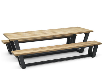 George Garden Bank | Teak & aluminum 280 cm | Now with a 40% discount!