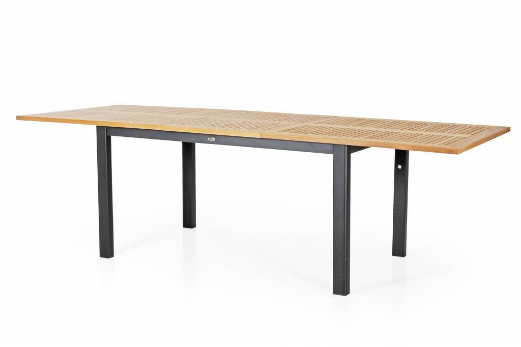 Garden table Lyon | 194-252 x 92 | Extendable Black