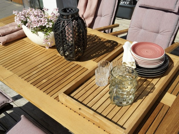 Garden table Lyon | 152-210x92 | black