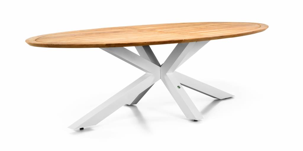 Madre Tuint table | 220 x 130 | Matte white