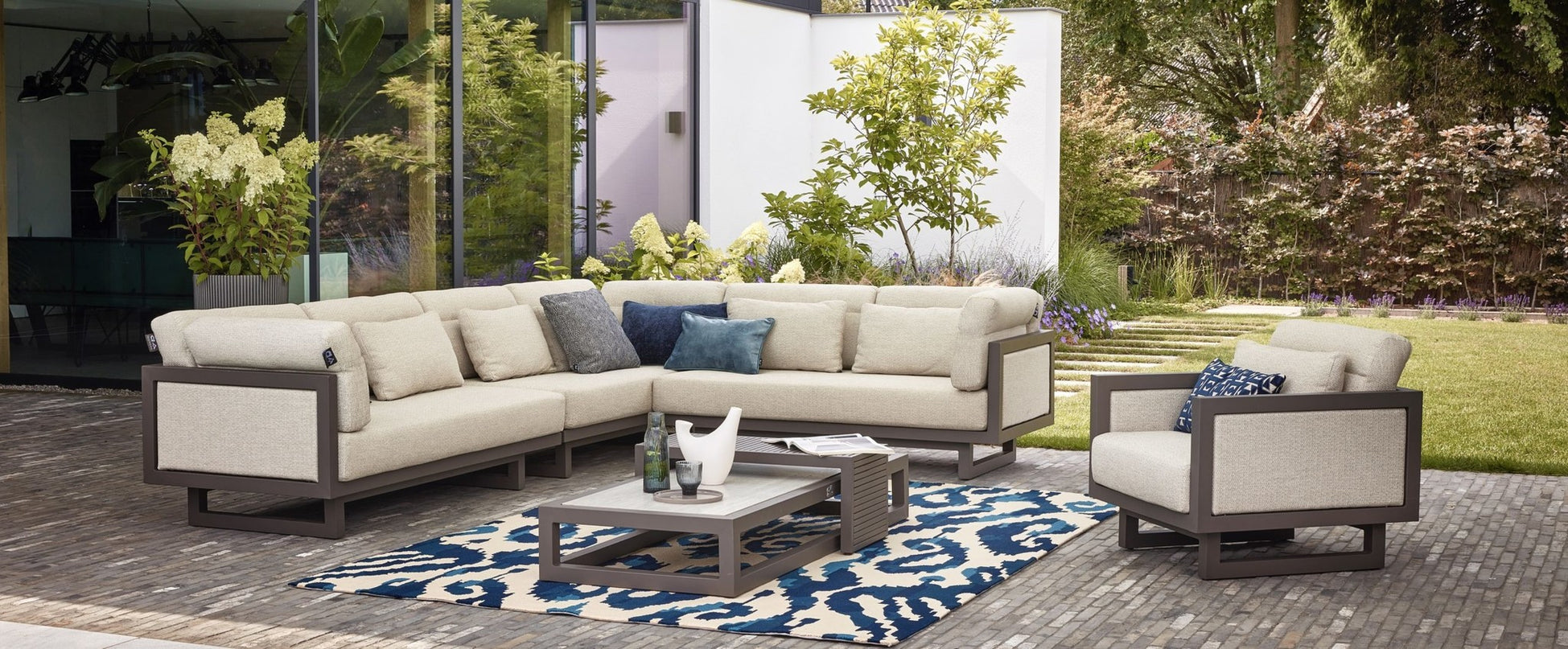 Santorini Lounge set | Available in fabric or rope