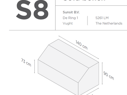 Suns | Protective cover for lounge chair | Gray | S8