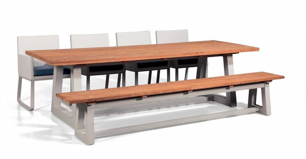 Ovada Garden Bank | 220 cm | Matte white