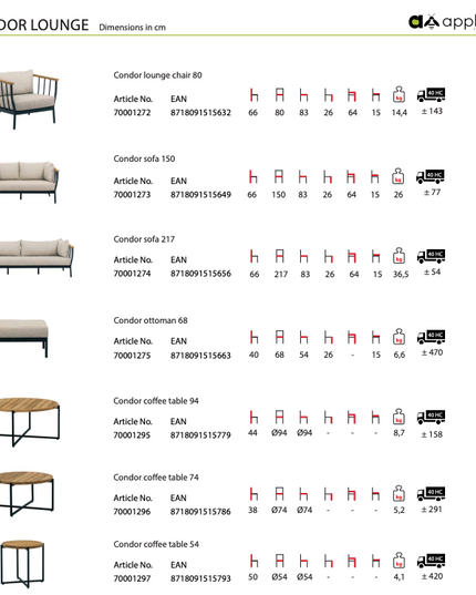 Condor lounge chair | incl. pillows
