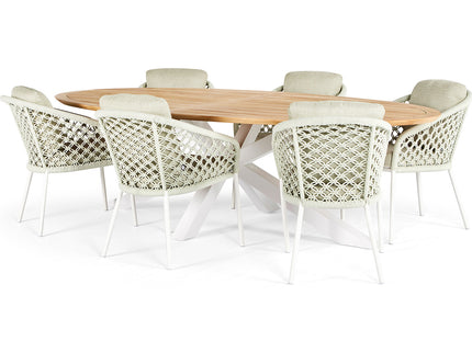 Nappa Garden chair | Macrame Gray Frame | DIV colors available