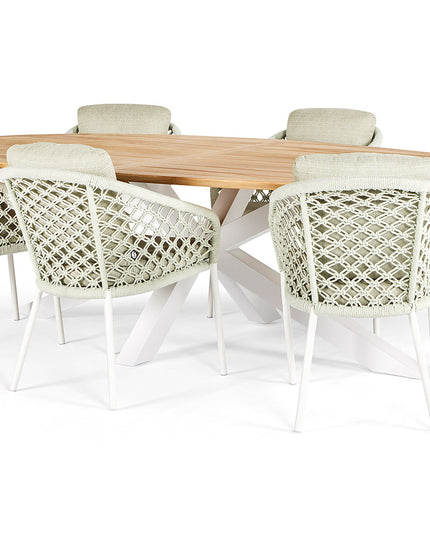 Nappa Garden chair | Macrame Gray Frame | DIV colors available