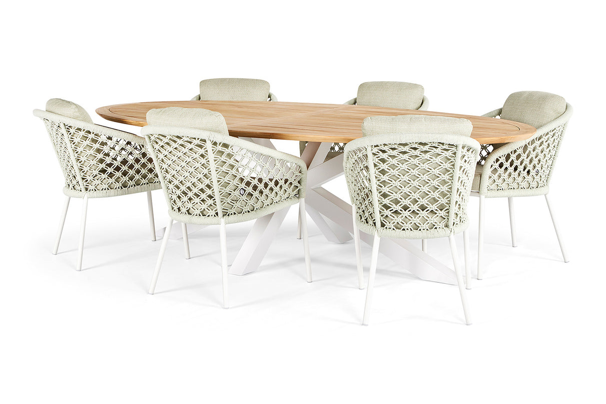 Nappa Garden chair | Macrame Gray Frame | DIV colors available