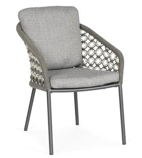 Various Nappa Garden chair | Macrame Gray Frame | Showroom sale 40% discount