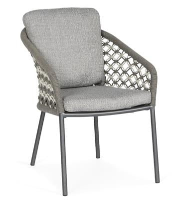 Various Nappa Garden chair | Macrame Gray Frame | Showroom sale 40% discount