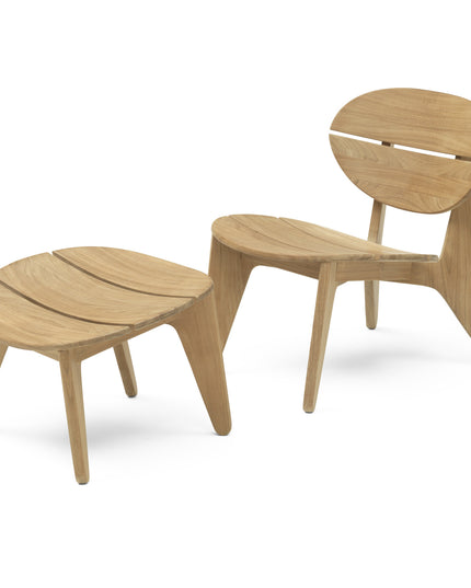 Durban lounge chair with Hocker