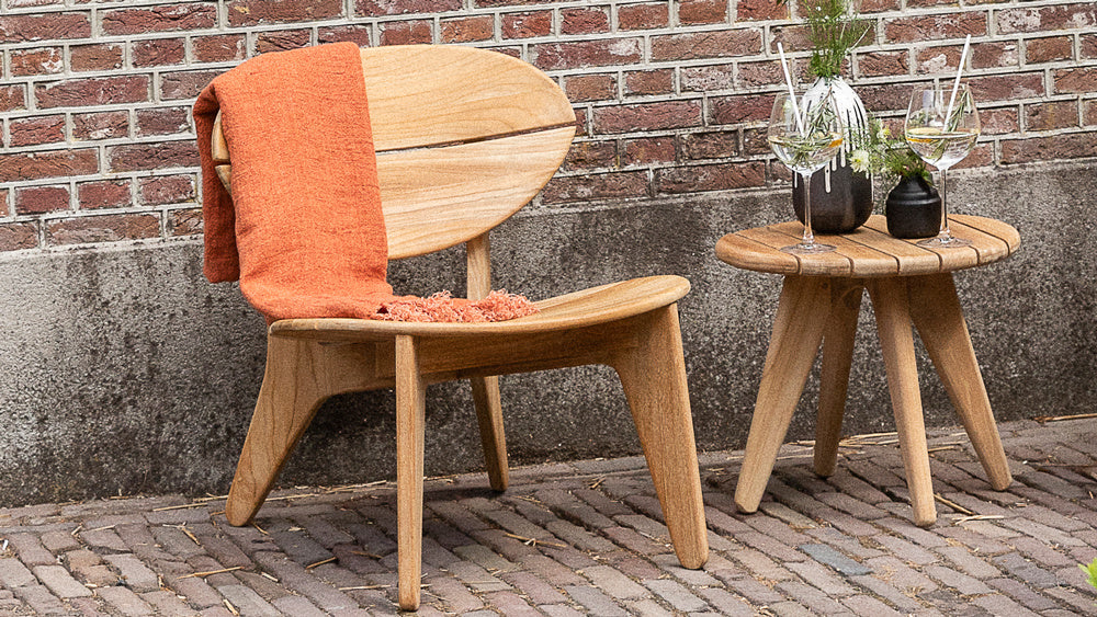 Norden side table Teak round