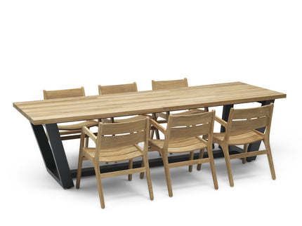 George Table | Teak & aluminum 280 cm