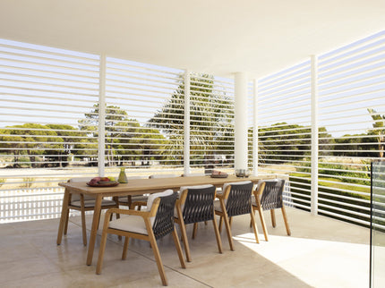Garden set Flexx | Garden table 300x100 and 8 Flexx chairs