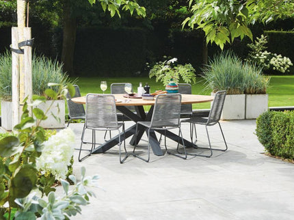 Madre Tuint table | 220 x 130 | Matt Royal Gray