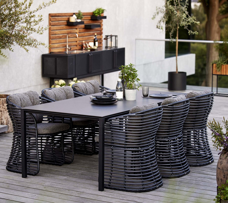 Basket | Garden chair Black | Incl. to kiss