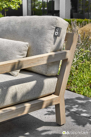 Olive lounge sofa coastal finish