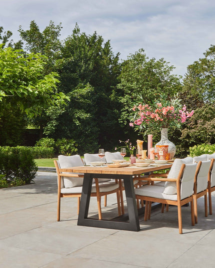 Garden set | Ovada garden table 280 cm with 6 Vittoria garden chairs