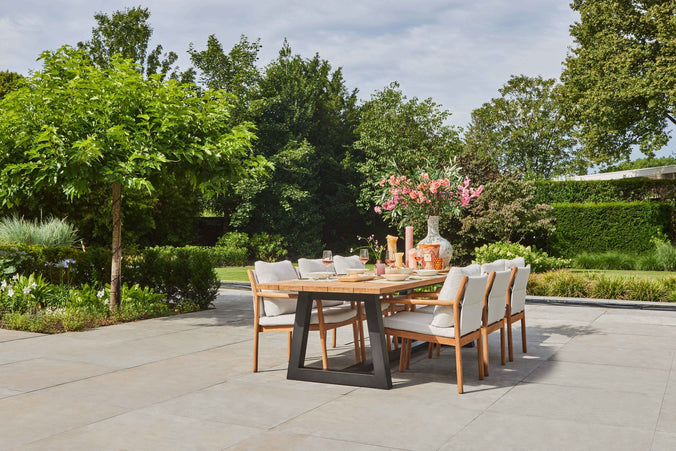 Garden set | Ovada garden table 280 cm with 6 Vittoria garden chairs