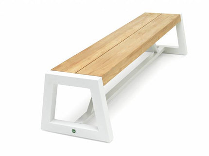 Trento Garden Bank | 220 cm | Matte white
