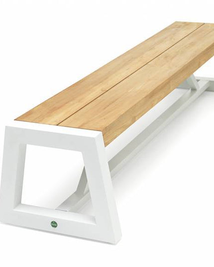 Trento Garden Bank | 220 cm | Matte white