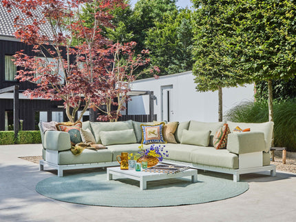 Evora Lounge set | aluminum Small corner setup Setup 1