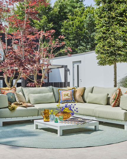 Evora Lounge set | aluminum Small corner setup Setup 1