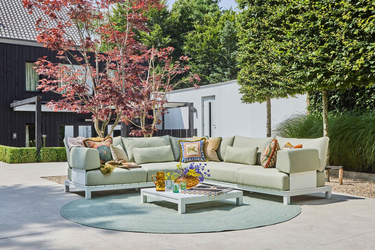 Evora Lounge set | aluminum Small corner setup Setup 1