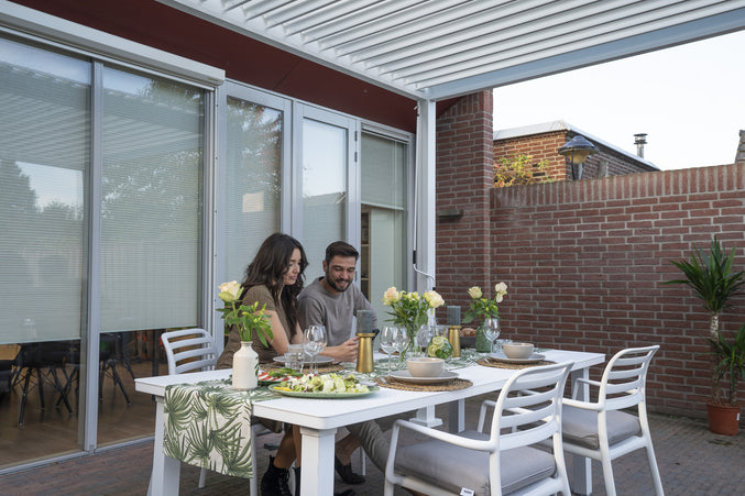 Rota | Terrace covering | Mat White | 360x360x250cm