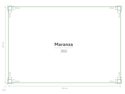 Maranza | Terrace covering | Mat Royal Gray | 360x350x230