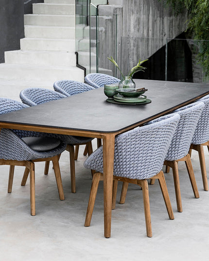 Aspect | Dining | 280 x 100 | Teak - Fossil Black