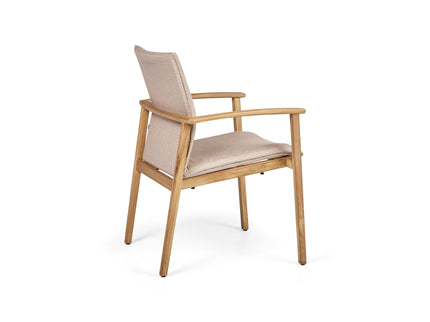 Florine garden chair Teak Frame | 5 dust colors available