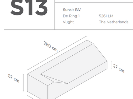 Suns | Protective cover for lounge sofa Gray | S13