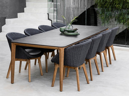 Aspect | Dining | 280 x 100 | Teak - Fossil Black