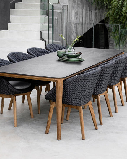 Aspect | Dining | 280 x 100 | Teak - Fossil Black