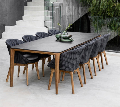 Aspect | Dining | 280 x 100 | Teak - Fossil Black
