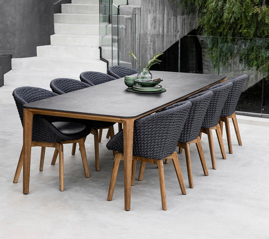Aspect | Dining | 280 x 100 | Teak - Fossil Black