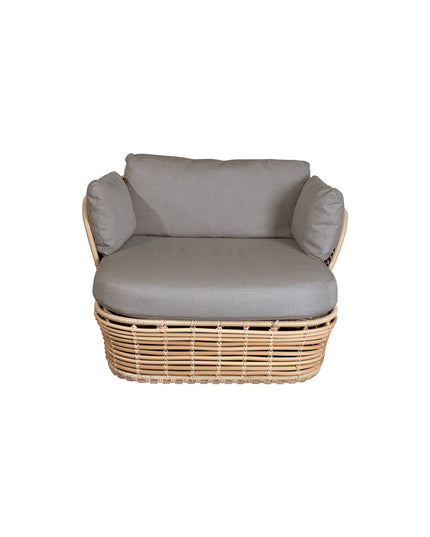 Basket lounge chair | 2 colors incl. pillows