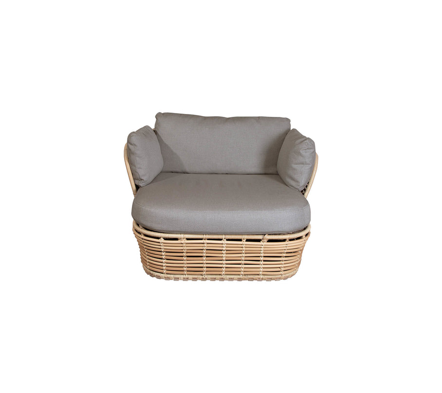 Basket lounge chair | 2 colors incl. pillows