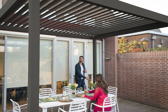 Rota | Terrace covering | Mat Gray | 360x530x250cm