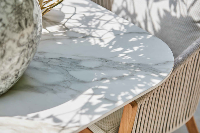Palermo Tuint table | 3 colors Neolith Blad available | 2 frame colors