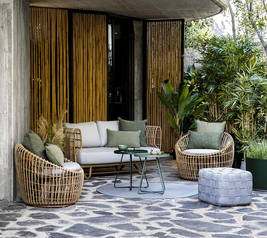 Nest | Lounge chair around | Natural & White