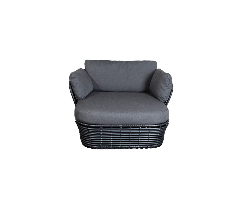 Basket lounge chair | 2 colors incl. pillows