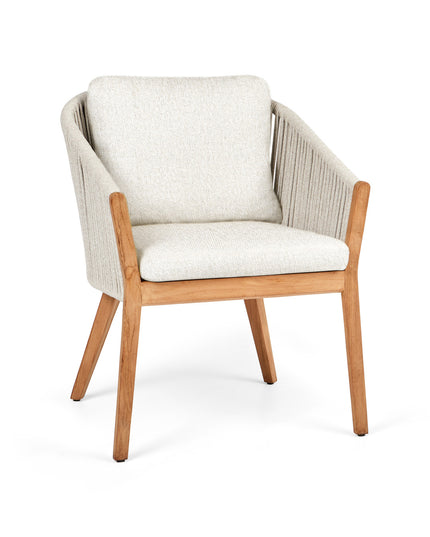 Senese garden chair | Teak Frame | Sand Rope/Natural Gravel | Fishbone