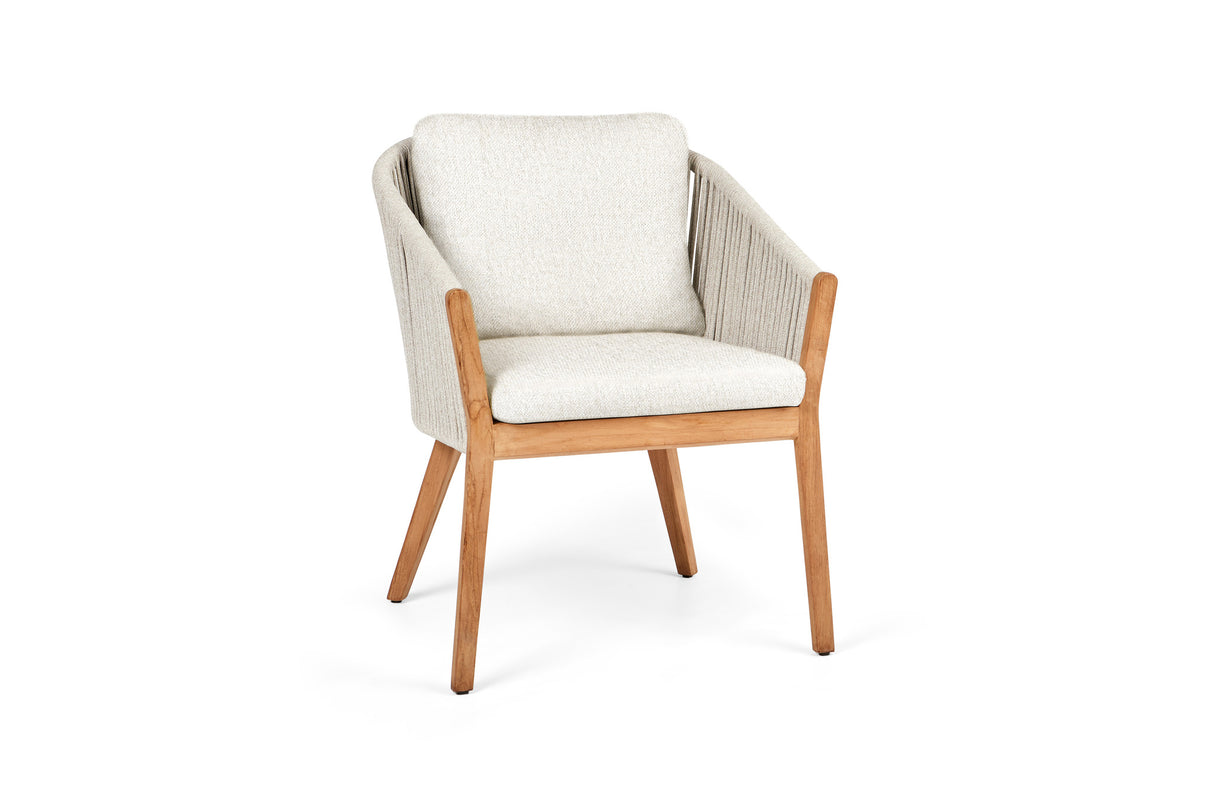 Senese garden chair | Teak Frame | Sand Rope/Natural Gravel | Fishbone