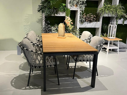 Savona Garden table 220x100 + 5 Nappa garden chairs