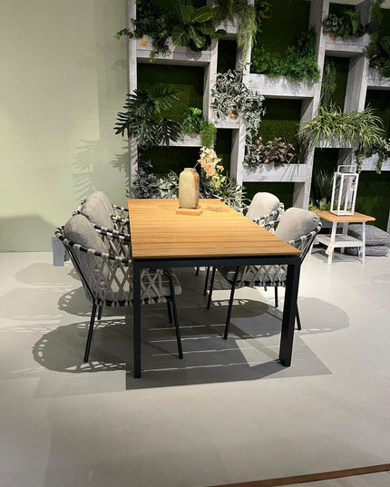 Savona Garden table 220x100 + 5 Nappa garden chairs