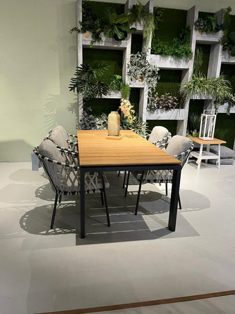 Savona Garden table 220x100 + 5 Nappa garden chairs