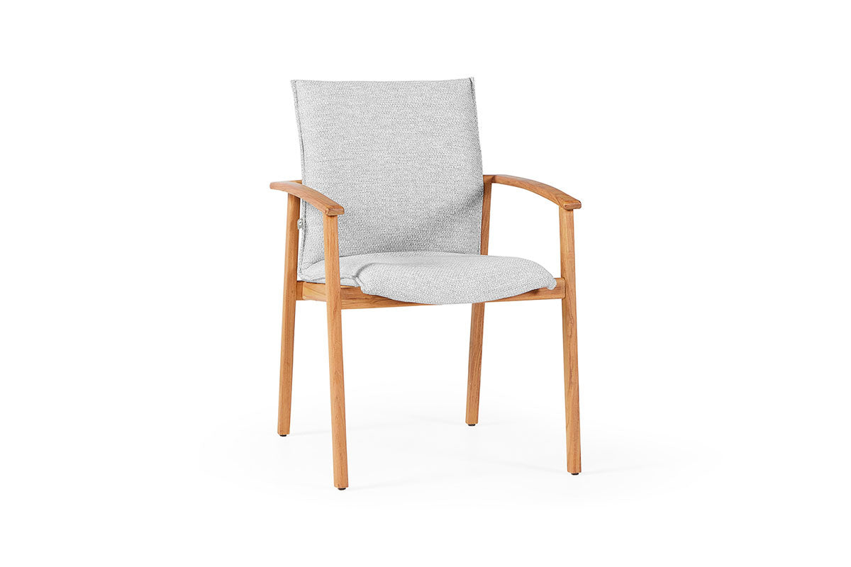 Florine garden chair Teak Frame | 5 dust colors available
