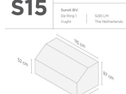 Suns | Protective cover for lounge chair | Gray | S15