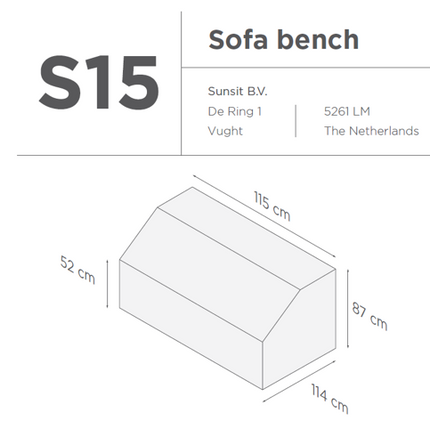 Suns | Protective cover for lounge chair | Gray | S15